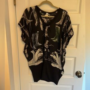 Silk equestrian top-possible Hermes